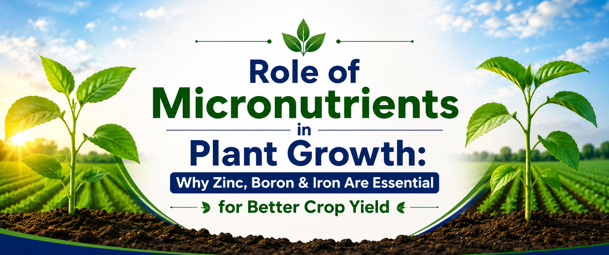 Role of Micronutrients in Plant Growth: Why Zinc, Boron & Iron Are Essential for Better Crop Yield